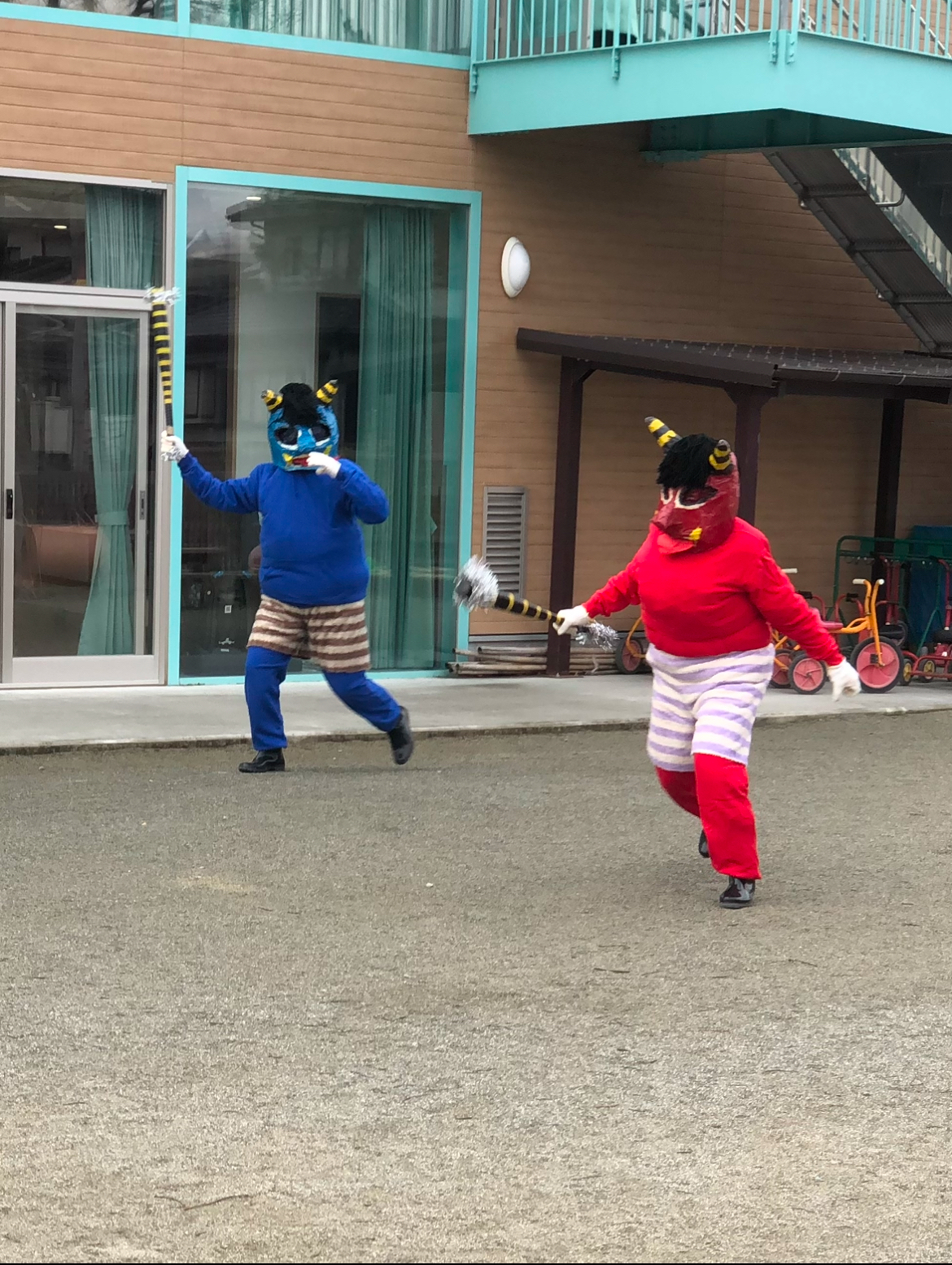 松島さくら保育園：山梨県：ブログ 節分 豆まきをしました。